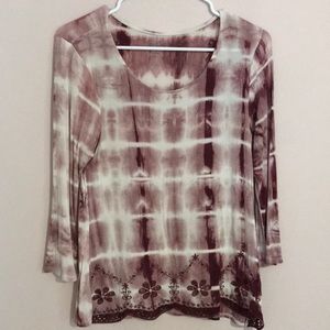 Tie dye fashion top
